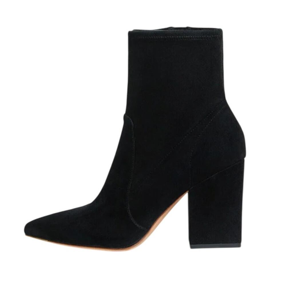 Loeffler Randall Womens Isla Ankle Booties Size 9 Black Suede EUC